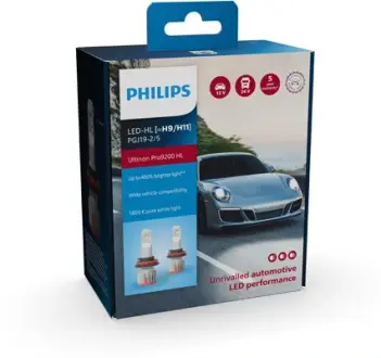 (PHILIPS) LED H11 PGJ19-2 Ultinon Pro9200 +400% philips 11362U92X2