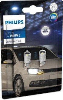 LED W5W Ultinon Pro3100 W2.1x9.5d philips 11961CU31B2 на Мерседес GLC-Class X253