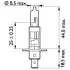 (PHILIPS) H1 MasterDuty 24V 70W P14,5s Philips 13258MDC1 (фото 3)