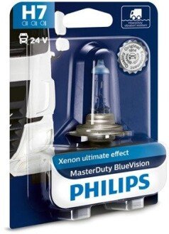 H7 MasterDuty BlueVision 24V 70W PX26d Blst. 1 pc. philips 13972MDBVB1