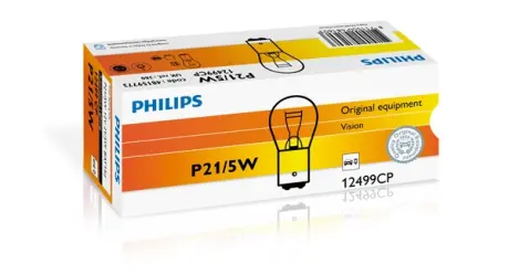 Автолампа 12 [В] P21/5W STAND 21/5W цоколь BAY15d Philips 12499CP