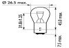 Автолампа P21/5W 24V 21/5W BAY15D philips 13499 CP