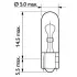 Автолампа W1,2W 24V 1,2W W2x4,6D T5 Philips 13516CP (фото 3)