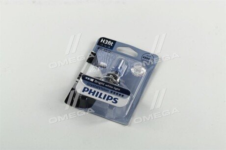 Лампа H3 12V 55W PK22S Crystal Vision упаковка блістер philips 12336CVB1