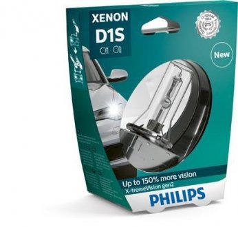 Лампа ксеноновая D1S X-treme Vision 85В, 35Вт, PK32d-2 4800К+/-600К (пр-во) philips 85415XV2S1