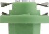 Лампа накаливания BAX B8,5d Green 12V 2W (пр-во) philips 12604CP