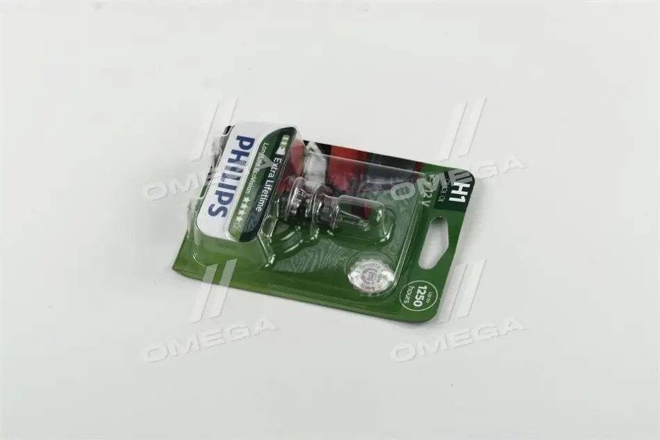 Лампа накаливания H1 12V 55W P14,5s LongerLife Ecovision 1шт blister (пр-во) Philips 12258LLECOB1 (фото 1)