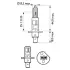 Лампа накаливания H1 + W5W WhiteVision ultra 12V 55W P14,5s (+60) (3700K) компл.(пр-во) philips 12258WVUSM