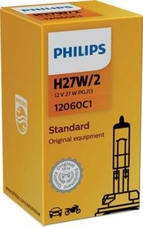 Лампа накаливания H27W/2 12V 27W PGJ13 STANDARD (пр-во) philips 12060C1