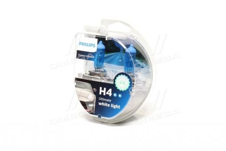 Лампа накаливания H4 12V 60/55W P43t-38 Diamond Vision 5000K philips 12342DVS2 на Хонда Инсайт