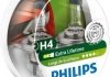 Лампа накаливания H4 12V 60/55W P43t-38 LongerLife Ecovision 2шт (пр-во) philips 12342LLECOS2