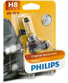 Лампа накаливания H8 12V 35W PGJ19-1 1шт blister (пр-во) philips 12360B1