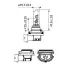 Лампа накаливания H9 12V 65W PGJ19-5 STANDARD (blister 1шт) (пр-во) philips 12361B1