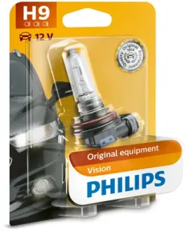 Лампа накаливания H9 12V 65W PGJ19-5 STANDARD (blister 1шт) (пр-во) philips 12361B1