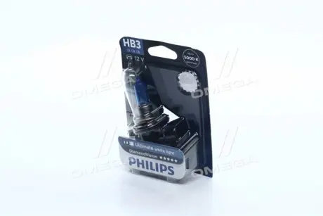 Лампа накаливания HB3 12V 65W P20d Diamond Vision 5000K (blister 1шт) (пр-во) philips 9005DVB1 Ниссан Максима а32