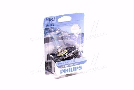 Лампа накаливания HIR2 WhiteVision ultra 12V 55W PX22d (+60) (3700K) 1шт. blister philips 9012WVUB1 на Hyundai I40