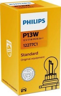 Лампа накаливания P13W 12V 13W PG18,5d-1 HIPERVISION (пр-во) philips 12277C1
