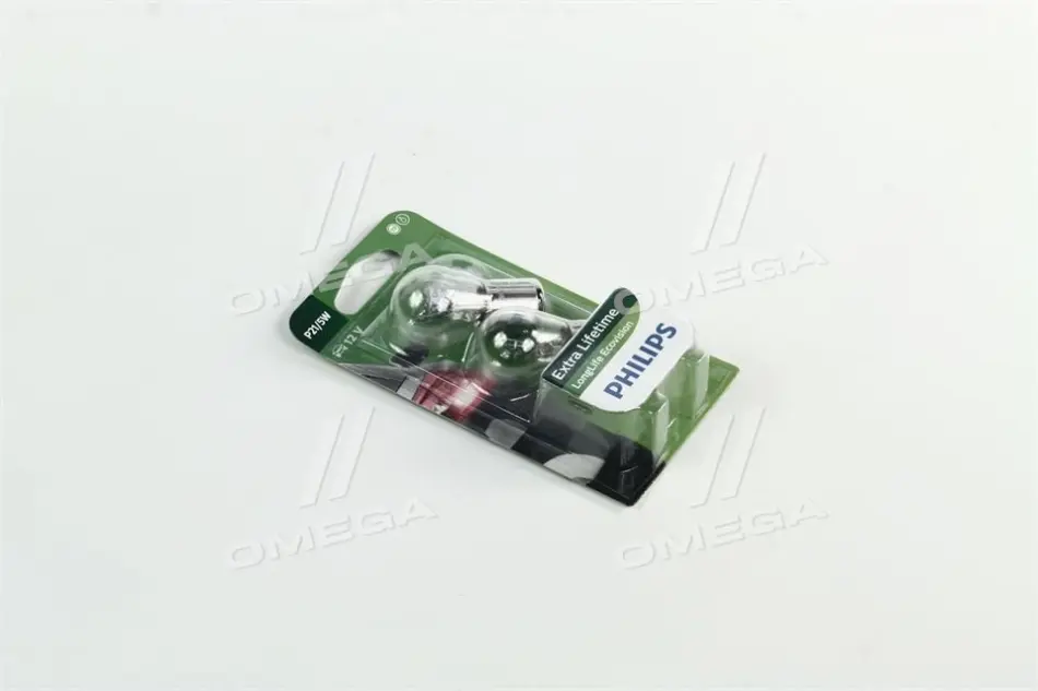 Лампа накаливания P21/5W12V 21/5W BAY15d LongerLife EcoVision (2шт) (пр-во) philips 12499LLECOB2
