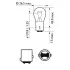 Лампа накаливания P21/5WVisionPlus12V 21/4W BAY15d (пр-во) Philips 12499VPB2 (фото 3)