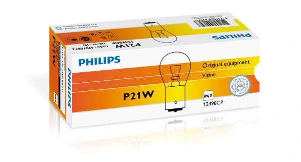 Лампа накаливания P21W12V 21W BA15s (пр-во) philips 12498CP