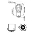 Лампа накаливания PY21W 12V 21W BAU15s SilverVision (blister 2шт) (пр-во) philips 12496SVB2