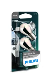 Лампа накаливания PY21W 12V 21W BAU15s SilverVision (blister 2шт) (пр-во) philips 12496SVB2