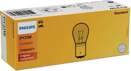 Лампа накаливания PY21W 12V 21W BAU15s STANDARD (пр-во) philips 12496NACP