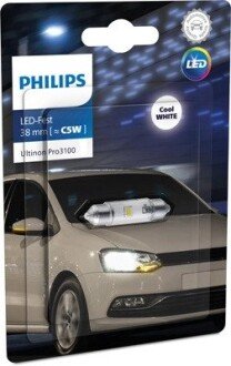 Лампа світлодіодна LED FESTOON С5W Ultinon Pro3100 12V 0,6W SV8.5 (38 мм) philips 11854CU31B1 на Мерседес Sprinter w901/w905