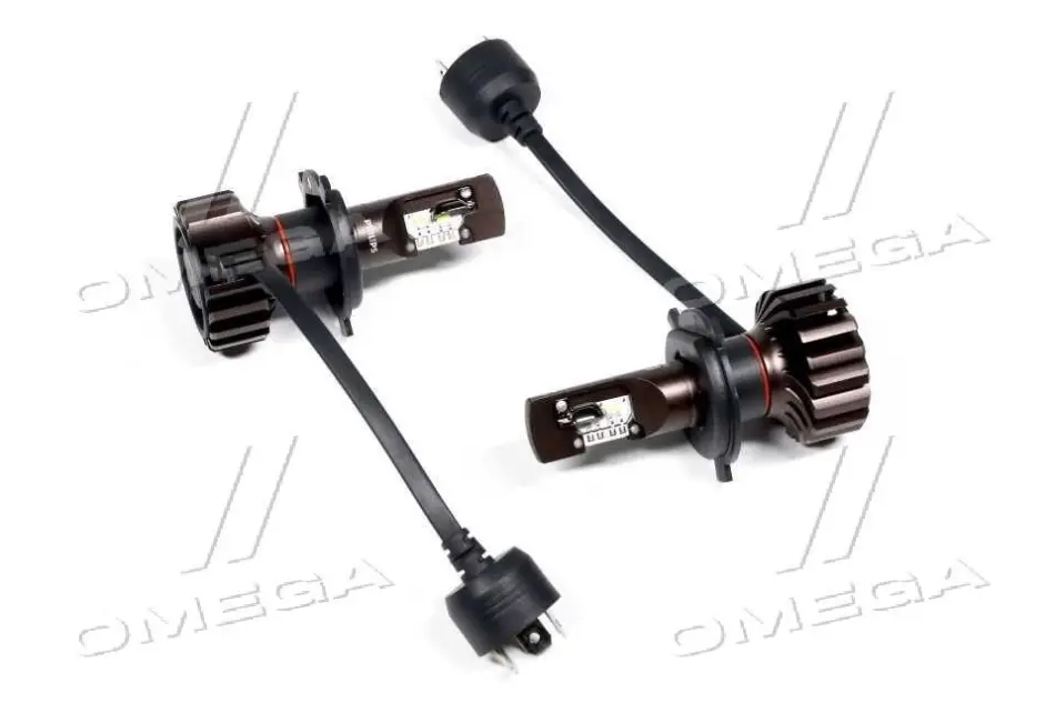 Лампа світлодіодна LED H4 12/24V Ultinon Pro9100 +350% 18W 5800K (комплект) (вир-во) Philips 11342U91X2 (фото 1)