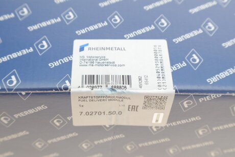 Паливний насос в зборі pierburg 702701500