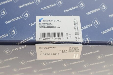 Електричний паливний насос pierburg 702701670