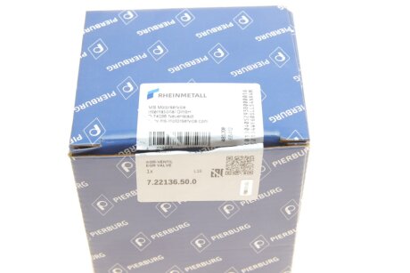 Клапан EGR pierburg 722136500