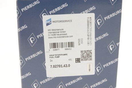 Топливный насос BMW 3 pierburg 702701430