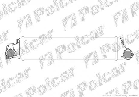 Интеркулер BMW 3(E46) 2.0/3.0D 98- польша 2008J8-1