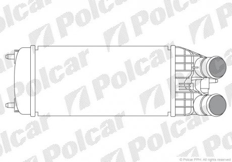 Радиатор интеркулера польша 5724J8-1