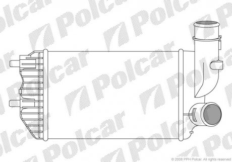 Радиатор интеркулера польша 5702J8-1