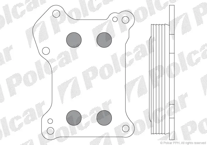 Масляний радіатор Fiat Doblo 1.3 d 04-06 польша 5556L81