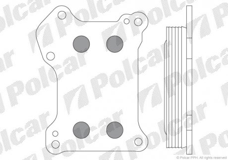 Масляний радиатор Fiat Doblo 1.3 d 04-06 польша 5556L8-1