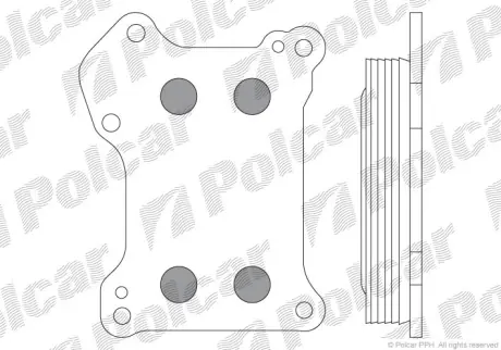 Масляний радіатор Fiat Doblo 1.3 d 04-06 польша 5556L81 Форд KA