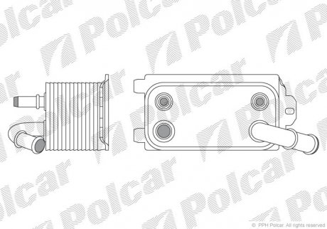 Масляний радіатор Landrover/Range Rover Evoque/Volvo S60/V60(10-)D2 польша 9071L8-1 на Форд С-макс