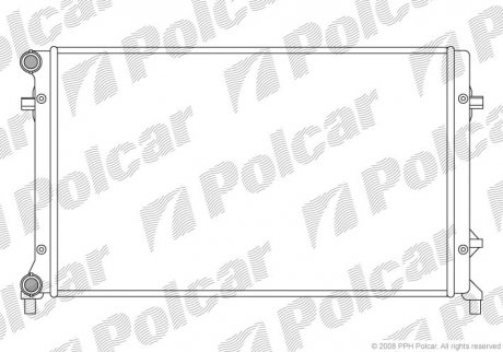 Радiатор Audi A3 /Seat Altea /Skoda Octavia /VW Caddy III, Golf V, Touran 1,4-2,0SDI 03- польша 133108A1