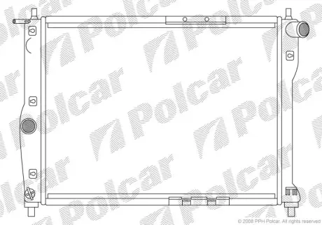 Радіатор Daewoo Lanos, Nubira 1,5-1,6 97- (без кондиціонера) польша 291208A1