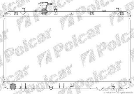 Радіатор двигуна (мкпп) Fiat Sedici Suzuki Sx4 1.5/1.6 06.06- польша 7435081