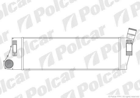 Радиатор интеркулера польша 6012J8-1 на Рено Сценик 2