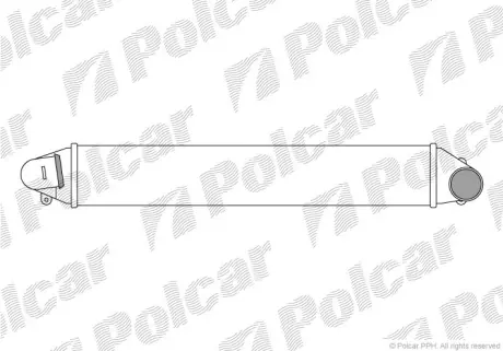 Радиатор интеркулера польша 9550J82 Фольксваген Шаран