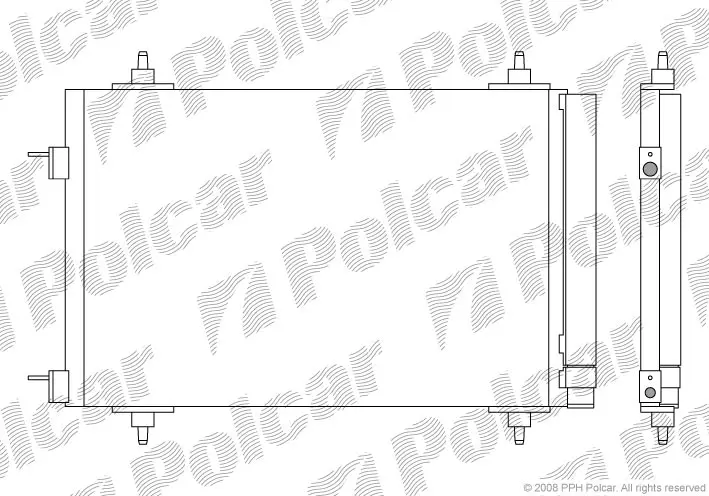 Радіатор кондіціонера Citroen Berlingo/C4 1,6 03- польша 5711K8C1S