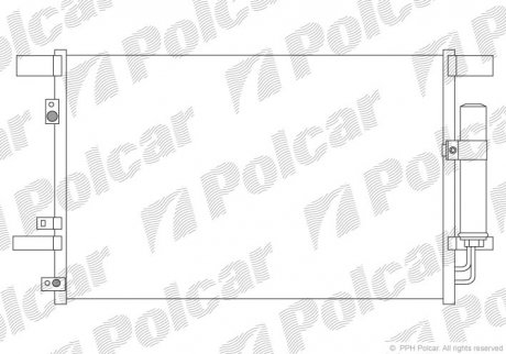 Радіатор кондиціонера Citroen C4 1.6/1.8 12- /Mitsubishi Lancer 08- /Peugeot 4007, 4008 07- польша 5266K8C1 на Ягуар Xj