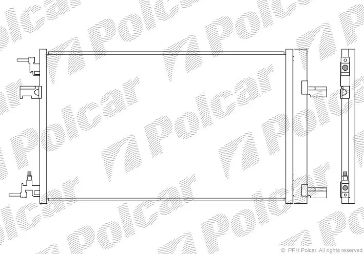 Радіатор кондиціонера Opel Astra J 09- Польша 5511K8C2S (фото 1)