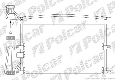 Радіатор кондиціонера Opel Vectra B 95-03 польша 5516K8C1