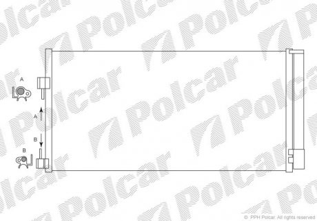 Радіатор кондиціонера Renault Laguna III, Latitude 1.5D-3.5 10.07- польша 6039K8C1